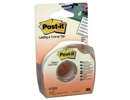 Post-it® Labeling and Cover-up Tape 658, 1 in x 700 in (25.4 mm x 17.7 m)