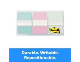 Post-it® Durable Tabs, Gradient, 1 in. x 1.5 in. (25.4 mm x 38.1 mm), 36/pack, 24/case