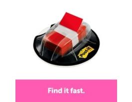 Post-it® Flags, 680-HVRD, 1 in. x 1.7 in. 24/case