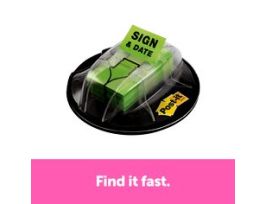 Post-it® Flags, 680-HVSD, 1 in. x 1.7 in. (25,4 mm x 43,2 mm), 24/case