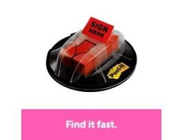 Post-it® Flags, 680-HVSHR, 1 in. x 1.7 in. (25,4 mm x 43,2 mm), 24/case