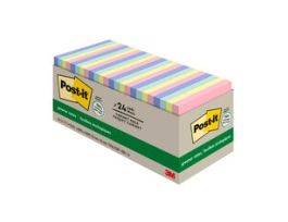 Post-it® Notes 654R-24CP-AP, 3 in x 3 in (76 mm x 76 mm), Sweet Sprinkles Collection, Cabinet Pack