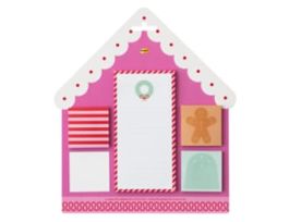Post-it® Jingle Notes House HOL25-JN-HAUS, Assorted Note Sizes, 50 Sheet and Labels 3 Sheets