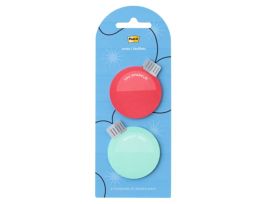 Post-it® Jingle Notes Ornaments HOL25-JN2-OR, 1.9x2.1in (48.2x53.3mm) Two pads, 25 sheets/pad