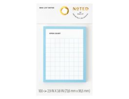 Post-it® Mini List Notes NTDSP25-34-1, 2.9 in x 3.8 in (73.6 mm x 96.5 mm), 100 Sheet