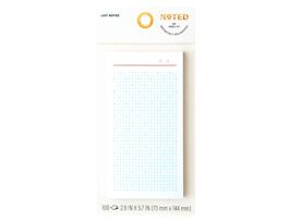 Post-it® Noted List Notes NTD11-36-3, White, 2.9 in x 5.7 in (73.6 mm x 144.7 mm)