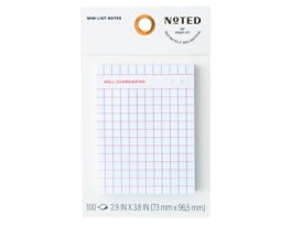 Post-it® Noted Mini List Notes Grid NTD11-34-2 2.9in x 3.8in (73.6mm x 96mm)