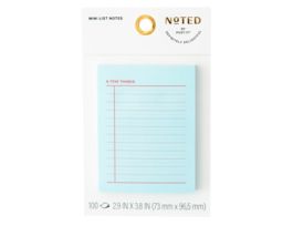 Post-it® Noted Mini List Notes Lined NTD11-34-1 2.9in x 3.8in (73.6mm x 96mm)