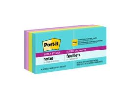 Post-it® Super Sticky Notes 622-8SSMIA, 1 7/8 in x 1 7/8 in (47.6 mm x 47.6 mm)