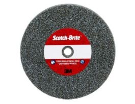 Scotch-Brite™ Deburr & Finish Pro Unitized Wheel, DP-UW, 8C Medium+, 3 in x 1 in x 1/4 in, 10 ea/Case