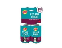 Scotch-Brite™ Pet Hair Pickup Lint Roller Twin Pack 839RS-70TP, 4.0 in x 36.2 ft (10.1 cm x 11.0 m), 4/2