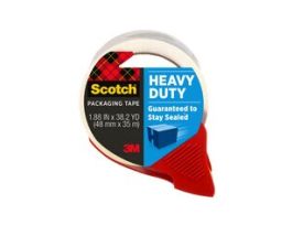Scotch® Heavy Duty Shipping Packaging Tape 3850S-RD-12GC, 1.88 in x 38.2 yd (48 mm x 35 m)