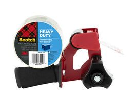 Scotch® Heavy Duty Packaging Tape Dispenser ST-181, Foam Handle with Retractable Blade