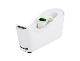 Scotch® Tape Dispenser C18-W, White .75 in x 350 in (19 mm x 8,89 m), Roll of tape included