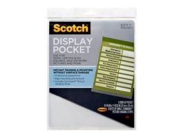 Scotch™ Display Pockets WL854C, 8.81 in x 11.2 in (22.3 cm x 28.4 cm)