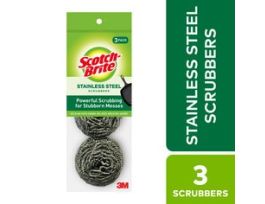 Scotch-Brite® Stainless Steel Scouring Pad 214C, 8/3