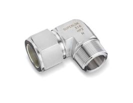 Male Elbow, 1/8" O.D. X 1/4" NPT(M), Stainless Steel