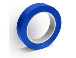 LDPE/Rubber Blue Cleanroom Adhesive Tape, 1" W x 108' L; 48/CS