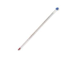 Red Spirit-Filled Thermometer, 12" Length, Partial Immersion, -20 to 150?C / 0 to 300?F