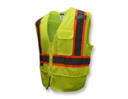TPR/CL2 MULTPURP MESH SURV VEST-GRN-2X