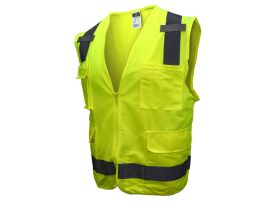 SURV TPR/CL2 SOL/MESH SAFETY VEST-GRN-2X