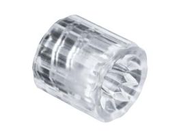 Luer Fitting, Finger Snap Luer Lock Ring, Clear Polycarbonate; 25/Pk