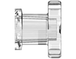 Luer Fitting, Clear Polycarbonate, Female Luer Thread Cap; 25/Pk