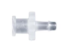 Luer to Hose Barb Fitting, Straight Adapter, Polypropylene, Female Luer Thread, Smooth Bore x 500 Series Barb 1/8" ID; 25/Pk