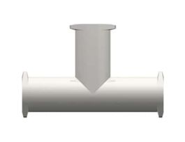 Luer Fitting, Tee Union, White Nylon, Female Luer; 25/Pk