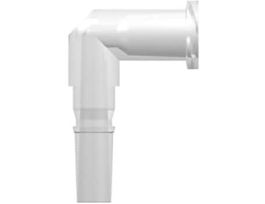 Luer Fitting, Elbow Adapter, Polypropylene, Male Luer to Female Luer Thread; 25/Pk