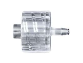 Luer to Hose Barb Fitting, Straight Adapter, Clear Polycarbonate, Male Luer Integral Lock Ring x 200 Series Barb 1/16" ID; 25/Pk