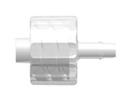 Luer to Hose Barb Fitting, Straight Adapter, Polypropylene, Male Luer with Integral Lock Ring x 400 Series Barb 3/32" ID; 25/Pk