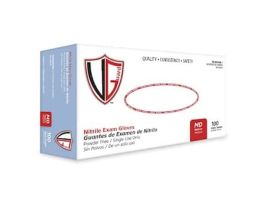 Powder-Free Nitrile Exam Gloves, 3.5 mil, Blue, Medium; 1000/CS