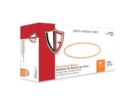 Powder-Free Vinyl Exam Gloves, 4 mil, Clear, Small; 1000/CS