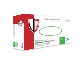 Powder-Free Vinyl Exam Gloves, 4 mil, Clear, Extra-Large; 1000/CS