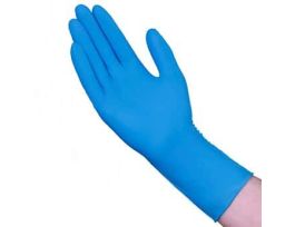 Powder-Free Latex Industrial Gloves, 14 mil, Blue, Medium; 500/CS