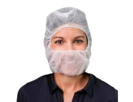 Polypropylene Hood, White, Large; 1000/CS