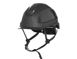 XP450A - BLACK VENTED SHORTBRIM W/4PT CHIN STRAP