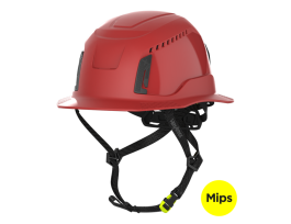 XT400 - RED - VENTED - FULL BRIM - WITH MIPS