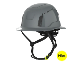 XT400 - GREY - VENTED -FULL BRIM - WITH MIPS