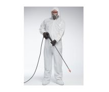 PosiWear, UB, White Coverall, Hood, Boot, Elastic Wrist and Ankle, MD